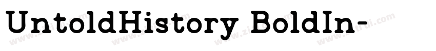 UntoldHistory BoldIn字体转换 UntoldHistory BoldIn字体转换